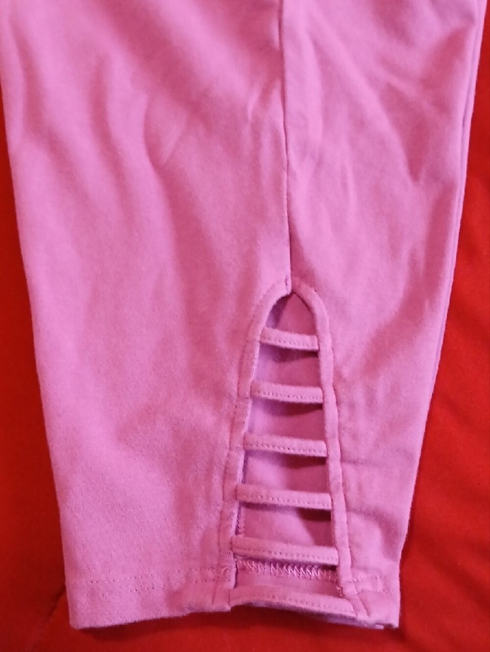 Terra & Sky Women's 3X Capri Ladder Leggings - Picture 5 of 9